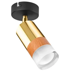 Kinkiety| Kinkiet spot regulowany reflektor złoty AURORA