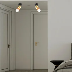 Kinkiety| Kinkiet spot regulowany reflektor złoty AURORA