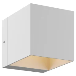 Kinkiety|Zumaline Kinkiet sześcian biały TRANSFER WL