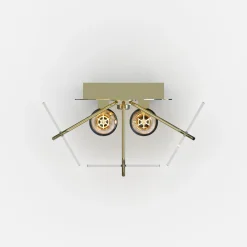 Zumaline Kinkiet transparentne szkło złoty NIRA