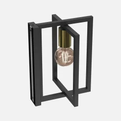 Kinkiety|Luminex Kinkiet z ramkami czarno-złoty BELFORT