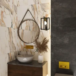 Kinkiety|Luminex Kinkiet z ramkami czarno-złoty BELFORT