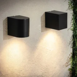 Lampy Ogrodowe|Lampy Ogrodowe|Zumaline Kinkiet zewnętrzny HARMONIA ip44 czarny