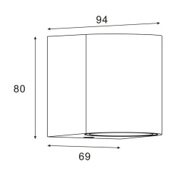 Lampy Ogrodowe|Lampy Ogrodowe|Zumaline Kinkiet zewnętrzny HARMONIA ip44 czarny