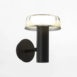 Lampy Ogrodowe|Lampy Ogrodowe|Zumaline Kinkiet zewnętrzny solarny czarny BLUET