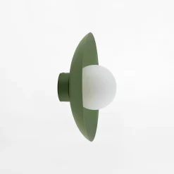 Kinkiety|TK Tomasz Krywult Kinkiet zielony SLATE PEAPOD GLASS