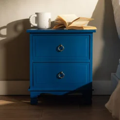 Szafki Nocne|Szafki|inny Klasyczna szafka nocna niebieska CLESS