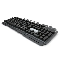 Akcesoria Gamingowe|PLATINET S.A. Klawiatura gamingowa metalowa czarna z podświetleniem LED VGK100B VARR