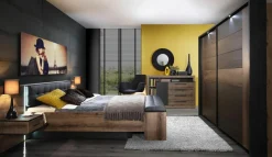 FORTE Łóżko BELLEVUE BLQL161B-N09