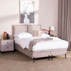 Instilo Łóżko beżowe DONNA DUO SOFT 140 cm