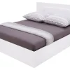 Exline Łóżko białe z oświetleniem MARSYLIA 160x200 cm