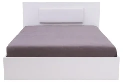 Exline Łóżko białe z oświetleniem MARSYLIA 160x200 cm