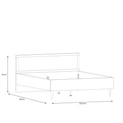 Łóżka|FORTE Łóżko boho CALASETTA 160x200