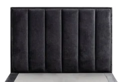 Łóżka Tapicerowane|Łóżka|Instilo Łóżko czarne MONA VERTICAL 160 cm