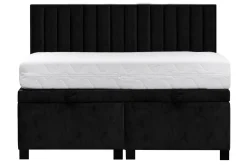 Instilo Łóżko czarne MONA VERTICAL 180 cm