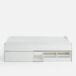 Łóżka|Łóżka Dziecięce| Łóżko dziecięce z szufladami i półkami ELIOT