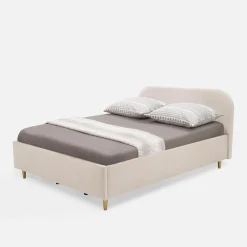 inny Łóżko jasnobeżowe SANTADI 180x200 cm