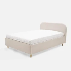 inny Łóżko jasnobeżowe SANTADI 180x200 cm