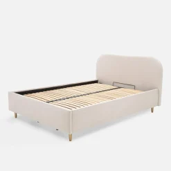 inny Łóżko jasnobeżowe SANTADI 180x200 cm