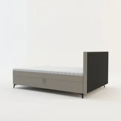 Łóżko kontynentalne beżowe MARY 140x200 cm