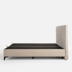 Łóżka Tapicerowane|Łóżka|inny Łóżko kontynentalne beżowe VINCENZO 160x200 cm