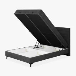 Łóżka Tapicerowane|Łóżka|inny Łóżko kontynentalne grafitowe LUIS HORIZONTAL 160x200 cm