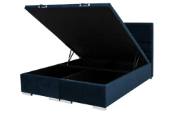 Łóżka| Łóżko kontynentalne 160x200 granatowe FABRIZZIO FULL KP 25