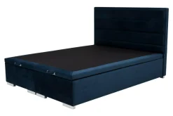 Łóżka| Łóżko kontynentalne 160x200 granatowe FABRIZZIO FULL KP 25
