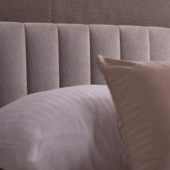 Dzieci inny Łóżko kontynentalne z materacem szare SILLA 80x200 cm