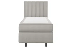 Dzieci inny Łóżko kontynentalne z materacem szare SILLA 80x200 cm