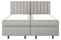 Dzieci inny Łóżko kontynentalne z materacem szare SILLA 80x200 cm