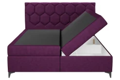 Łóżka Tapicerowane|Łóżka| Łóżko kontynentalne z pojemnikiem MEGAN PU 160x200 cm