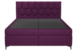 Łóżko kontynentalne z pojemnikiem MEGAN PU 140x200 cm