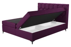 Łóżka Tapicerowane|Łóżka| Łóżko kontynentalne z pojemnikiem MEGAN PU 180x200 cm