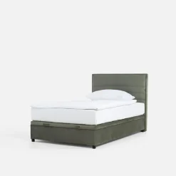 inny Łóżko kontynentalne zielone LAURITA 120x200
