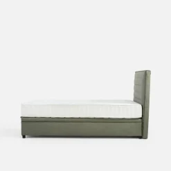 inny Łóżko kontynentalne zielone LAURITA 120x200