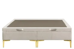 Łóżka Tapicerowane|Łóżka|Instilo Łóżko kremowe DONNA LUX 140 cm