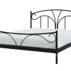 Łóżko metalowe ze stelażem czarne VIVA 140x200 cm