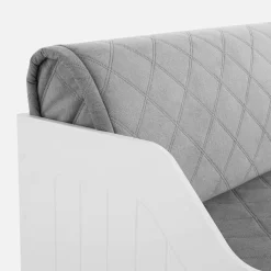 Łóżka|inny Łóżko młodzieżowe rozsuwane biało-szare GRAND 90-160x200 cm