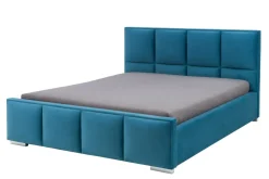 Łóżko niebieskie FABRIZZIO SQUERE P 180x200 cm
