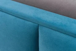 Łóżko niebieskie FABRIZZIO SQUERE P 180x200 cm