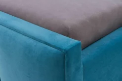 Łóżko niebieskie FABRIZZIO SQUERE P 180x200 cm