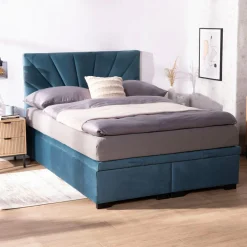 Instilo Łóżko niebieskie MONA SUN 140 cm