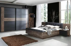 Łóżka| Łóżko RECOVER z szafkami i ławą RCVL161B