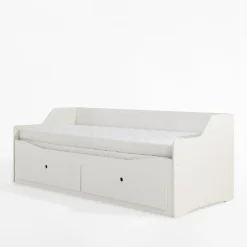Dzieci inny Łóżko rozsuwane białe LARS 160x200 cm