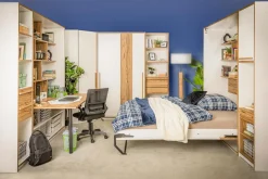 Łóżka|FORTE Łóżko składane z regałem S-ROOM 140x200 cm