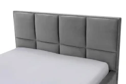 Łóżko szare FABRIZZIO SQUERE P 160x200 cm