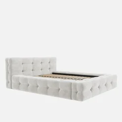 Łóżka Tapicerowane|Łóżka|inny Łóżko tapicerowane beżowe ANNA 120x200 cm