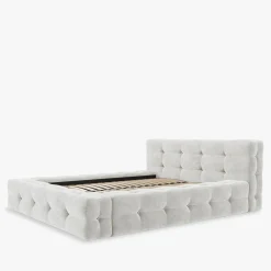 Łóżka Tapicerowane|Łóżka|inny Łóżko tapicerowane beżowe ANNA 140x200 cm