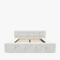 Łóżka Tapicerowane|Łóżka|inny Łóżko tapicerowane beżowe ANNA 140x200 cm